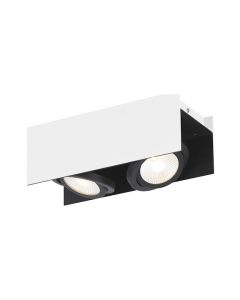 Eglo Vidago Διπλό Σποτ με Ενσωματωμένο LED και Θερμό Φως σε Λευκό Χρώμα 39316