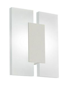 Eglo Metrass2 Μοντέρνο Φωτιστικό Τοίχου με Ενσωματωμένο LED και Θερμό Λευκό Φως σε Λευκό Χρώμα Πλάτους 17cm 96043