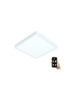 Πλαφονιέρα Οροφής Λευκή IP44 28,5cm LED 19,5w 2500lm 2700-6500K Remote-App Eglo Fueva-Z 98849