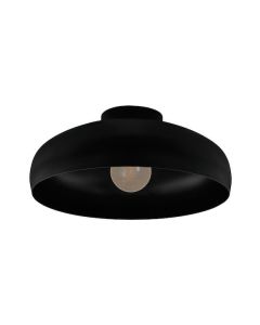 Eglo Mogano Μοντέρνα Μεταλλική Πλαφονιέρα Οροφής με Ντουί E27 σε Μαύρο χρώμα 40cm 43637