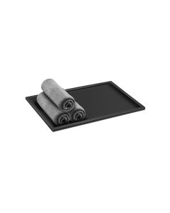 Δίσκος Πετσετών Guest Towel Tray W30xD20xH1 cm Brass Black Mat Sanco Hotel Amenities 0136-M116