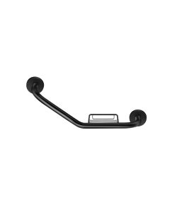 Λαβή Λουτρού με Σαπουνοθήκη Black Mat Sanco Grab-Bars 0401-M116