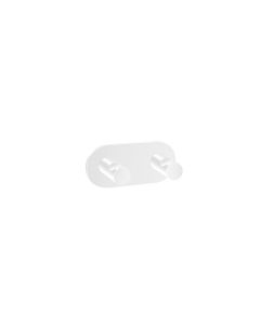 Άγκιστρο Διπλό Sanco Corner White Matt Dark 0636-M101