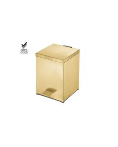 Χαρτοδοχείο 5lt 18x25*Y26,5 cm Brushed Brass Soft Closing Sanco Waste Bins 90677-AB12