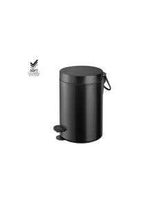 Χαρτοδοχείο 3lt Soft Closιng System Black Mat Sanco Waste Bins 90689-M116  