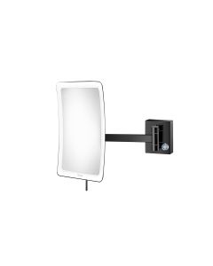 Επιτοίχιος Μεγεθυντικός Καθρέπτης x3 Led 5watt 220-240V IP44 Sanco Led Cosmetic Mirrors Gun Metal MRLED-305-A23