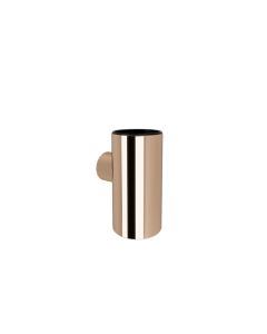 Ποτηροθήκη Μεταλλική Επιτοίχια W60xD75xH120mm Rose Gold Gloss PVD Verdi 3011551
