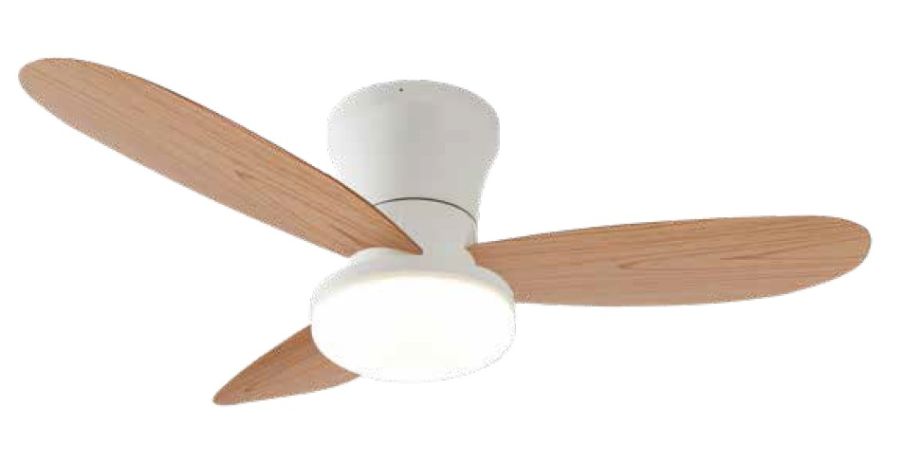 it-Lighting AURORA Ανεμιστήρας Οροφής με LED 20W, DC Μοτέρ & Smart App - Λευκό/Ξύλο 102001010