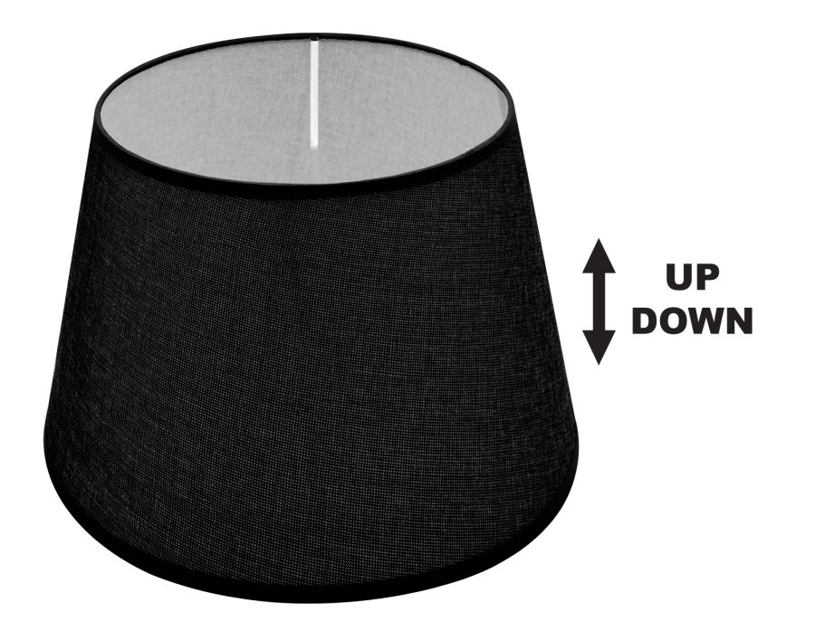 SPC 25 BK (d25-19-H18) ΚΑΠΕΛΟ ΜΑΥΡΟ ΥΦΑΣΜΑ UP/DOWN ARlight 0284139