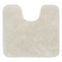 Ταπέτο Λεκάνης Μπάνιου 55x60cm 100% Polyester Ivory Sealskin Angora 800124