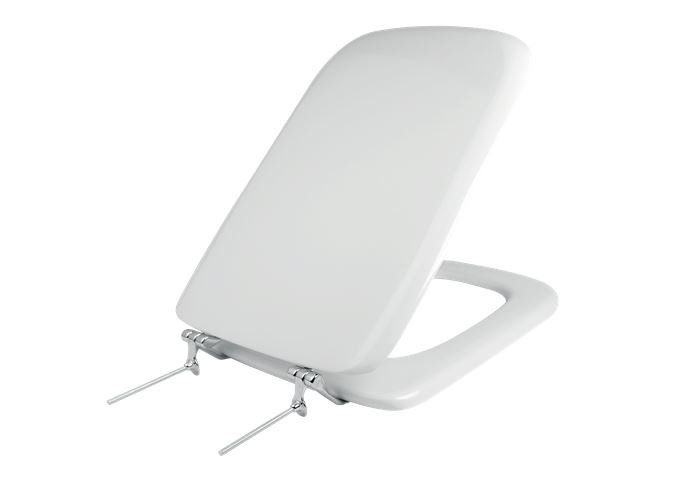 Κάλυμμα Λεκάνης WC Βαρέως Τύπου Conca Λευκό 42,5x34cm Οπές 16cm Μεταλλικά στηρίγματα Elvit 0072