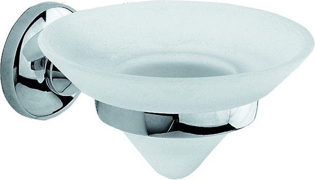 Σαπουνοθήκη Γυαλί Χρώμιο Bronze Art Hotel 10H7-10-B