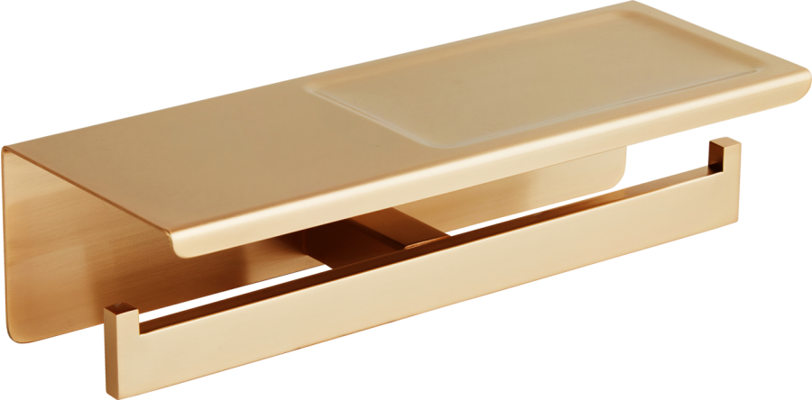 Χαρτοθήκη Διπλή Χρυσό Ματ Bronze Art Genesis 54V1-G1