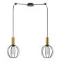 SE21-GM-4-BL2-GR1 ADEPT TUBE Gold Matt Pendant Black Metal Grid+ HOMELIGHTING 77-8627