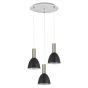SE21-NM-4-3NM-MS2 ADEPT TUBE Nickel Matt Pendant Black Metal Shade+ HOMELIGHTING 77-8460