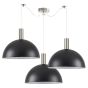 SE21-NM-4-NM3-MS40 ADEPT TUBE Nickel Matt Pendant Black Metal Shade+ HOMELIGHTING 77-8408