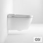 Λεκάνη Κρεμαστή PURA/59  Swirlflush με σύστημα ηλεκτρονικού μπιντέ, White GSI Ιταλίας 7418K-300