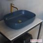 Νιπτήρας Πορσελάνης Glam 56x39 Scarabeo Ocean (blu) 1804-600
