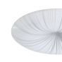 Πλαφονιέρα Οροφής Απόχρωση Λευκό-Ασημί 31xH6cm Led 3000Κ 1100lm Eglo Nieves 99699