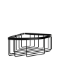  Σπογγοθήκη-Μπουκαλοθήκη Γωνιακή Βαθειά R10 Επίτοιχη W290xD210xH100mm Ορείχαλκος Black Mat Verdi Baskets 9023205