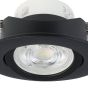 Χωνευτό Σποτ Στρογγυλό Μαύρο 8,8x8,8cm LED 2700-6500K 345lm Ρυθμιζόμενο Εφαρμογή-Τηλεχειριστήριο Eglo Saliceto 99669