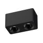 ΣΠΟΤ ΕΞΩΤΕΡΙΚΑ ΑΛΟΥΜΙΝΙΟΥ 2x7W 3CCT 75X150X79 ΜΑΥΡΟ Eurolamp 147-52660