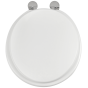 Κάλυμμα Λεκάνης Λευκό Πολυεστερικό Οπές 7-17,5εκ. Μ32-37 εκ. Π36,2εκ.για Ideal Standard Small 0292