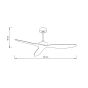 it-Lighting Trent - Fan in Black and wooden Color 102000685