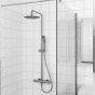 Orabella Marea Gun metal light - Στήλη ντουζ με στρόγγυλη κεφαλή Φ250 10425