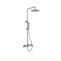 Orabella Aspen Gun metal light - Στήλη ντουζ με στρόγγυλη κεφαλή Φ250 10453