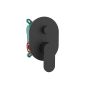 Orabella Oval Black matt - Μπαταρία λουτρού, εντοιχισμού 2 σημείων 10465