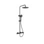 Orabella Oval Black matt- Στήλη ντουζ με στρόγγυλη κεφαλή Φ250 10467