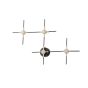 ΠΛΑΦΟΝΙΕΡΑ 14W 840Lm 3000K 39X60X5 ΜΑΥΡΟ-ΧΡΥΣΟ ARTE ILLUMINA STELA Eurolamp 144-18111