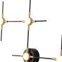 ΠΛΑΦΟΝΙΕΡΑ 14W 840Lm 3000K 39X60X5 ΜΑΥΡΟ-ΧΡΥΣΟ ARTE ILLUMINA STELA Eurolamp 144-18111