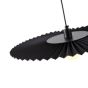 ΦΩΤΙΣΤΙΚΟ ΚΡΕΜΑΣΤΟ ΜΕΤΑΛΛΟ-ΥΦΑΣΜΑ 1XG9 MAX 10W Φ480mm ΜΑΥΡΟ ARTE ILLUMINA PIRUETTE Eurolamp 144-28512