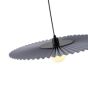 ΦΩΤΙΣΤΙΚΟ ΚΡΕΜΑΣΤΟ ΜΕΤΑΛΛΟ-ΥΦΑΣΜΑ 1XG9 MAX 10W Φ480mm ΓΚΡΙ ARTE ILLUMINA PIRUETTE Eurolamp 144-28513