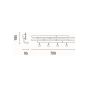 ΦΩΤΙΣΤΙΚΟ ΕΠΙΤΟΙΧΙΟ LED 10W 700Lm 3000K 700X185X95mm ΞΥΛΟ-ΜΕΤΑΛΛΟ ARTE ILLUMINA WAL Eurolamp 144-33080