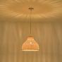 ΦΩΤΙΣΤΙΚΟ ΚΡΕΜΑΣΤΟ BAMBOO ΜΟΝΟΦΩΤΟ 1X1XE27 Max 15W Φ330X1440mm ΜΠΕΖ ARTE ILLUMINA COASTAL Eurolamp 144-33090