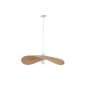 ΦΩΤΙΣΤΙΚΟ ΚΡΕΜΑΣΤΟ BAMBOO ΜΟΝΟΦΩΤΟ 1XE27 Max 15W Φ700X1400mm ΜΠΕΖ ARTE ILLUMINA OASIS Eurolamp 144-33095