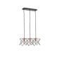 ΦΩΤΙΣΤΙΚΟ ΚΡΕΜΑΣΤΟ ΜΕΤΑΛΛΟ 3ΦΩΤΟ 3XE27 Max 15W 517X175X1240mm ΜΑΥΡΟ ARTE ILLUMINA BRAWCK Eurolamp 144-46025