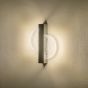 ΑΠΛΙΚΑ ΤΟΙΧΟΥ ΑΛΟΥΜΙΝΙΟ-ΑΚΡΥΛΙΚΟ LED 6W 312Lm 3000K 195X45X250mm ΜΑΥΡO ARTE ILLUMINA ERATO Eurolamp 144-52009
