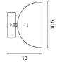 ΑΠΛΙΚΑ ΤΟΙΧΟΥ LED 5W 16,5X10,5 ΛΕΥΚΟ ARTE ILLUMINA URANIA Eurolamp 144-55003