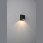 ΑΠΛΙΚΑ ΤΟΙΧΟΥ ΑΛΟΥΜΙΝΙΟΥ 3W 289Lm 3000K 82x78x65mm IP54 ΜΑΥΡΗ ARTE ILLUMINA Eurolamp 145-20260