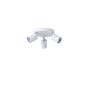 ΣΠΟΤ ΜΕΤΑΛΛΟ 3ΦΩΤΟ 3XGU10 Max 7W Φ180X135mm ΛΕΥΚΟ ARTE ILLUMINA OLYMP Eurolamp 145-25228