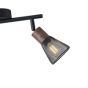 ΣΠΟΤ ΜΕ ΔΙΧΤΥ ΜΕΤΑΛΛΟ-ΞΥΛΟ 2ΦΩΤΟ 2XE14 Max 8W 255X80X145mm ΜΑΥΡΟ ARTE ILLUMINA MESHY Eurolamp 145-25256