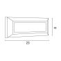 ΦΩΤΙΣΤΙΚΟ ΤΟΙΧΟΥ SLIM LED 4W IP65 230V 3CCT 230X80mm  PRO ΛΕΥΚΟ ARTE ILLUMINA Eurolamp 145-52070