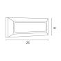 ΦΩΤΙΣΤΙΚΟ ΤΟΙΧΟΥ SLIM LED 4W IP65 230V 3CCT 230X80mm PRO ΜΑΥΡΟ ARTE ILLUMINA Eurolamp 145-52071