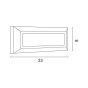 ΦΩΤΙΣΤΙΚΟ ΤΟΙΧΟΥ SLIM LED 4W IP65 230V 3CCT 230X80mm  PRO ΓΚΡΙ ARTE ILLUMINA Eurolamp 145-52072