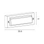 ΦΩΤΙΣΤΙΚΟ ΤΟΙΧΟΥ LED 6W 255X42X90 3CCT IP65 ΓΚΡΙ ARTE ILLUMINA SENARIO Eurolamp 145-52114