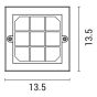 ΦΩΤΙΣΤΙΚΟ ΤΟΙΧΟΥ LED 6W 135X135X32 3CCT IP65 ΛΕΥΚΟ ARTE ILLUMINA SENARIO Eurolamp 145-52120